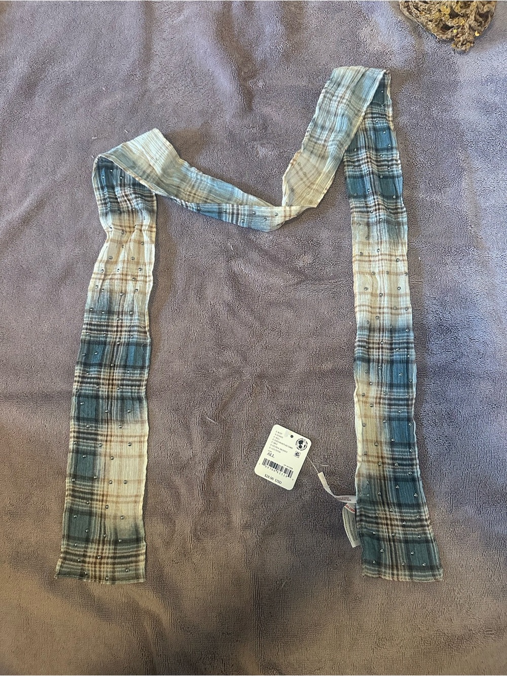 NWT free people ultra skinny scarf